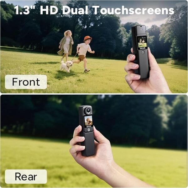 SJCAM C300 Caméra Sport 4K30FPS 20 MP, Double Écran 2,4 G/5 G WiFi Caméra Étanche sous-Marine 30M EIS Anti-Vibration avec 2 Batterie 2800 + 1000 mAh Kit d'Accessoires