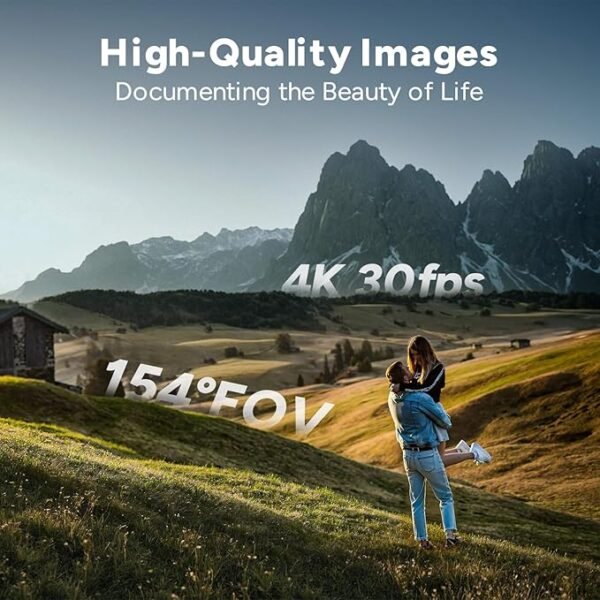 SJCAM C300 Caméra Sport 4K30FPS 20 MP, Double Écran 2,4 G/5 G WiFi Caméra Étanche sous-Marine 30M EIS Anti-Vibration avec 2 Batterie 2800 + 1000 mAh Kit d'Accessoires