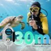 NinjaCam Mini Action Cam 4K WiFi, Caméra pour Casque de Moto, Caméscope pour Animaux de Compagnie, Caméra d'action Étanche Portable sans Fil pour Sports Extérieurs