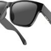 RUIMEN Lunettes de Soleil Connectée Bluetooth Intelligente Audio Homme Femme Ecouteur sans Fil Smart Glasses pour Android iOS Musique Telephone Sport Velo Anti UV Assistant Vocal Etanche IPX4